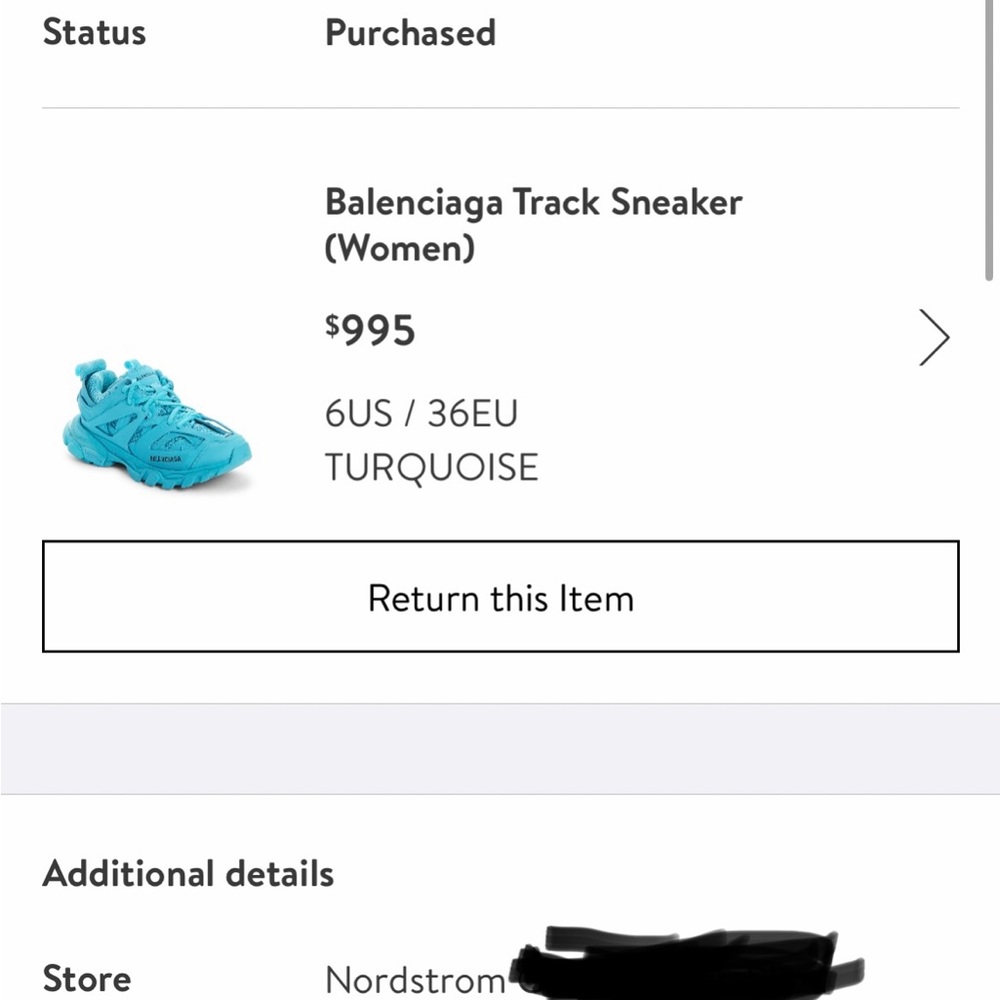 Balenciaga Track Sneaker ( Women ) Color - Turquoise - Picture 11 of 12